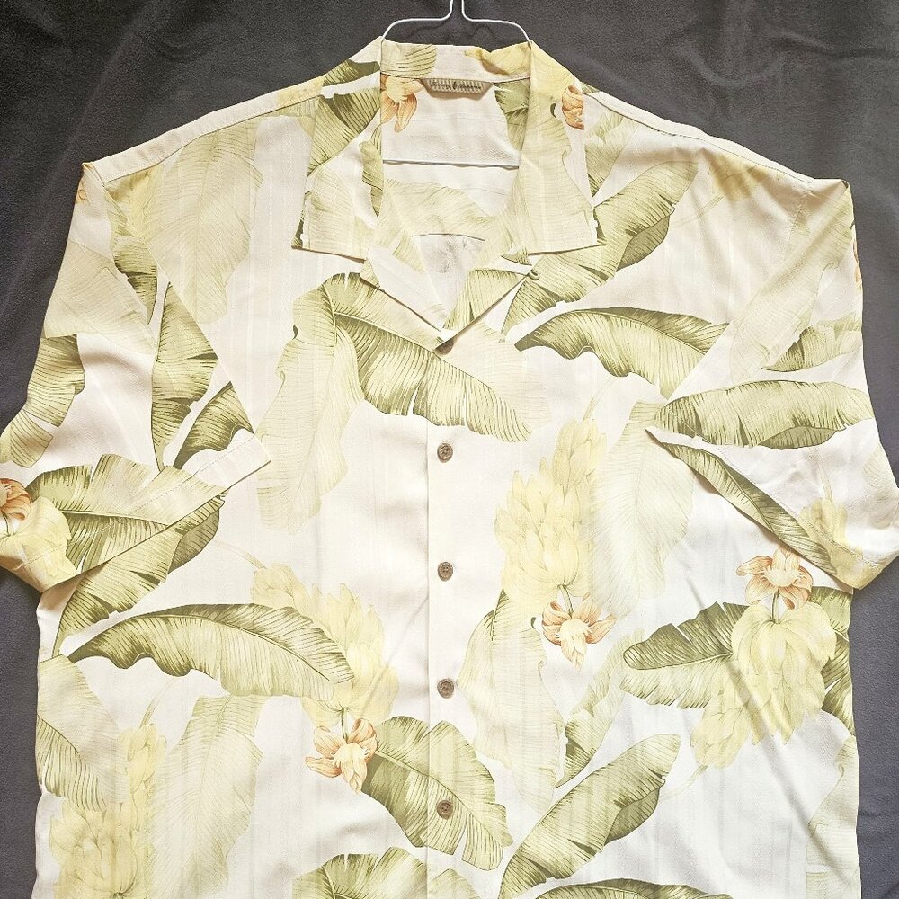 Tommy Bahama 100% silk button down shirt